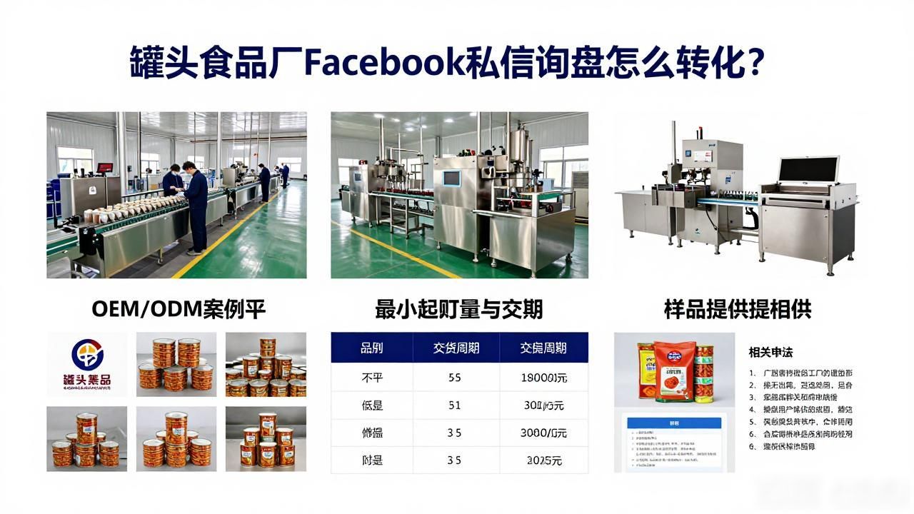 销售罐头话术_罐头食品厂Facebook私信询盘转化技巧_罐头销售技巧