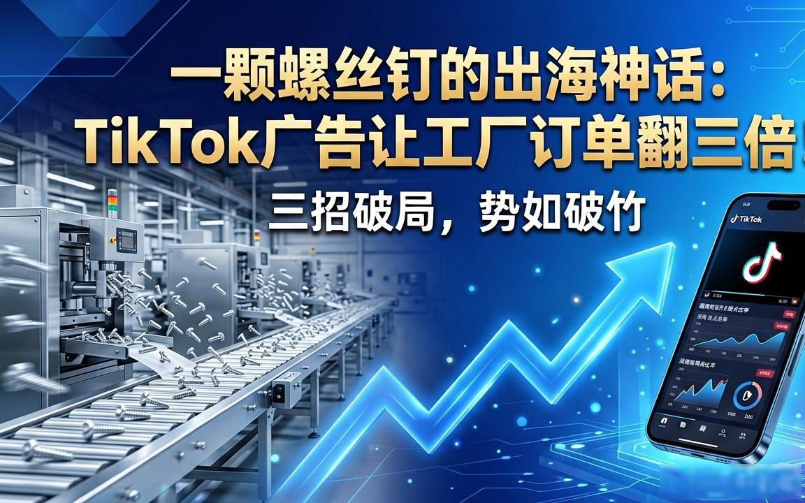 紧固件工厂TikTok广告投放获取海外买家