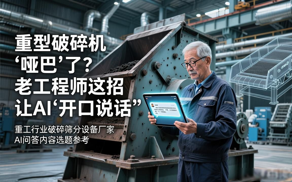 重工行业破碎筛分设备厂家AI问答内容选题