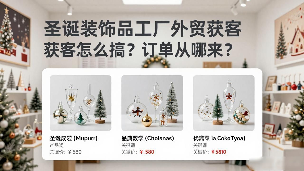 圣诞用品外贸好做吗_圣诞节工艺品外贸经验_圣诞装饰品工厂外贸获客