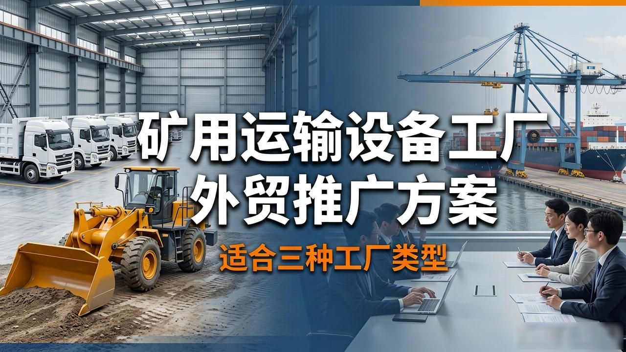 矿山设备出口外贸_矿用运输设备工厂外贸营销方案_矿山运营方案