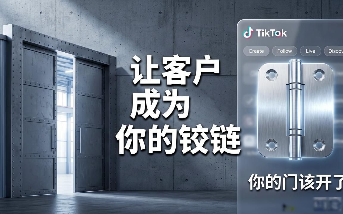 铰链工厂工厂TikTok海外账号怎么运营
