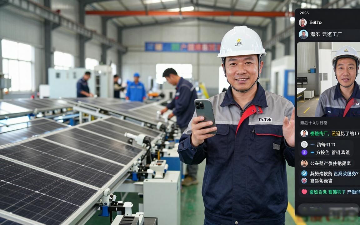 太阳能支架工厂工厂TikTok海外账号怎么运营