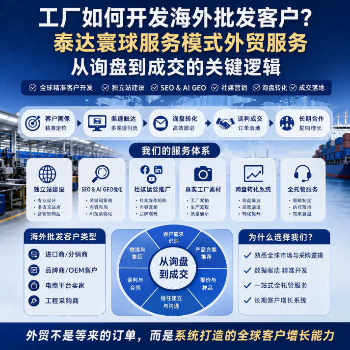 泰达寰球服务模式外贸服务如何开发海外批发客户?从询盘到成交的关键逻辑.png