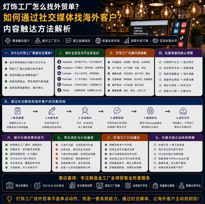 灯饰工厂怎么找外贸单如何通过社交媒体找海外客户?内容触达方法解析.png