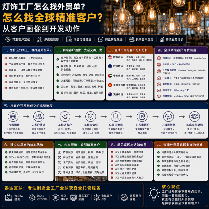 灯饰工厂怎么找外贸单怎么找全球精准客户?从客户画像到开发动作.png