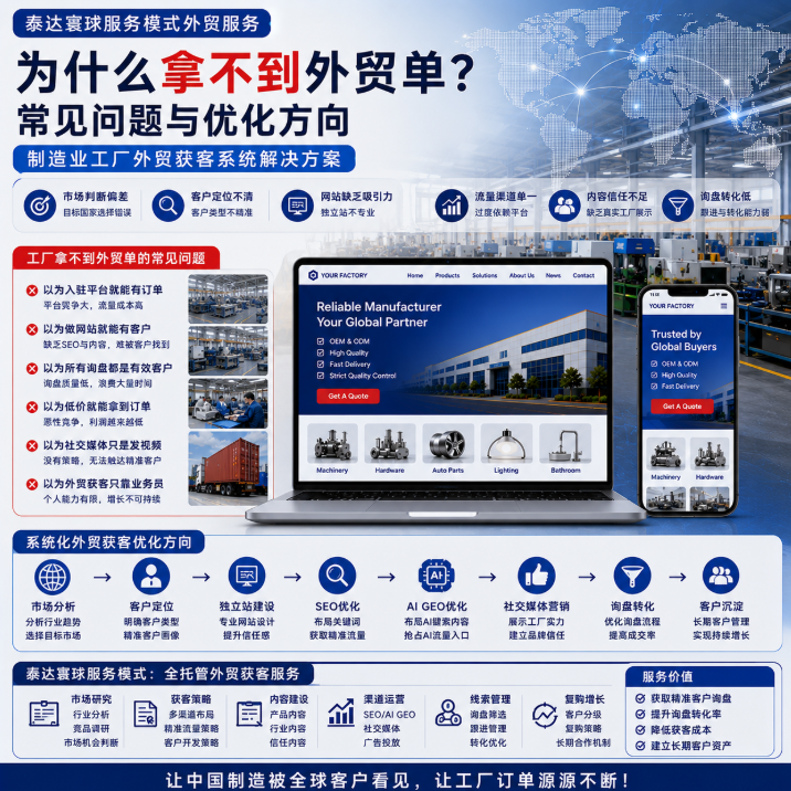 泰达寰球服务模式外贸服务为什么拿不到外贸单?常见问题与优化方向.png