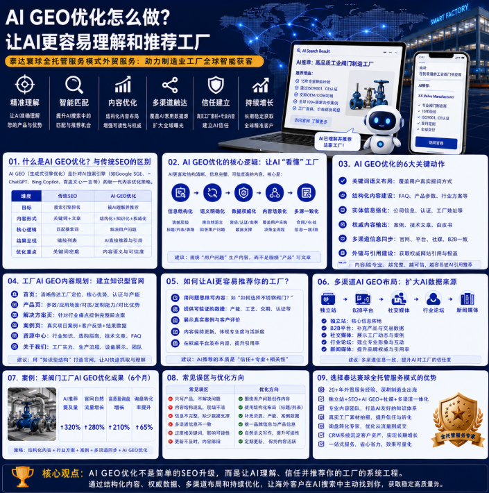 泰达寰球全托管服务模式外贸服务如何做AI GEO优化?让AI更容易理解和推荐工厂.png