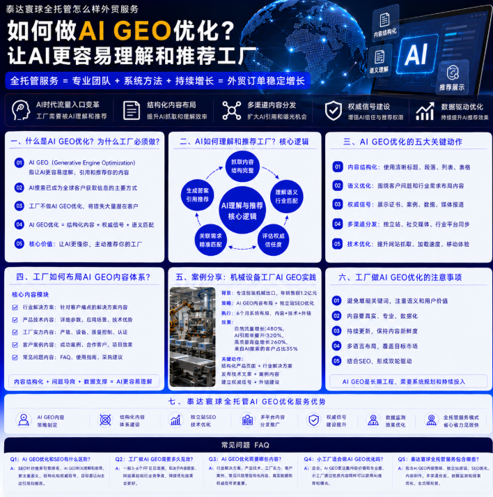 泰达寰球全托管怎么样外贸服务如何做AI GEO优化?让AI更容易理解和推荐工厂.png