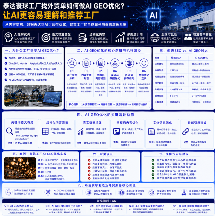 泰达寰球工厂找外贸单如何做AI GEO优化?让AI更容易理解和推荐工厂.png