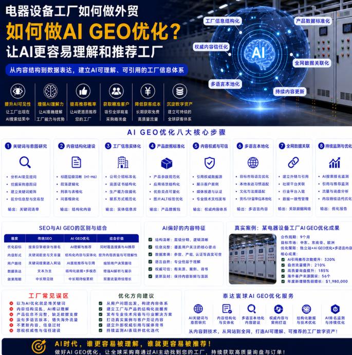 电器设备工厂如何做外贸如何做AI GEO优化?让AI更容易理解和推荐工厂.png