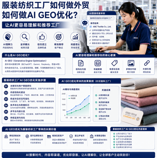 服装纺织工厂如何做外贸如何做AI GEO优化?让AI更容易理解和推荐工厂.png