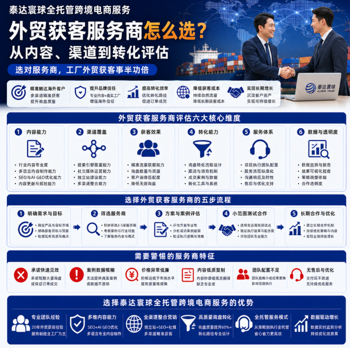 泰达寰球全托管跨境电商服务外贸获客服务商怎么选?从内容、渠道到转化评估.png