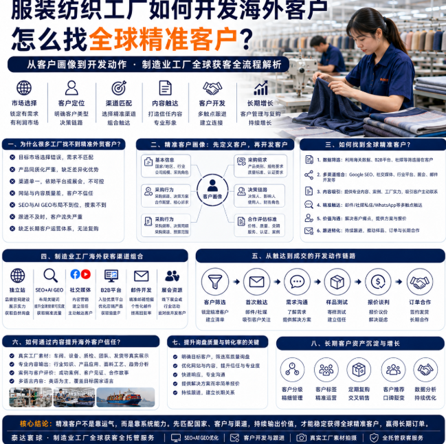 服装纺织工厂如何开发海外客户怎么找全球精准客户?从客户画像到开发动作.png