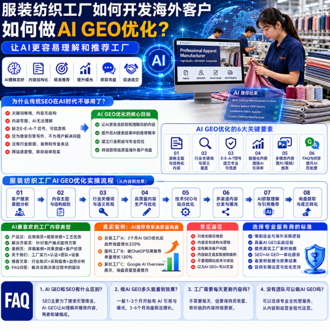服装纺织工厂如何开发海外客户如何做AI GEO优化?让AI更容易理解和推荐工厂.png