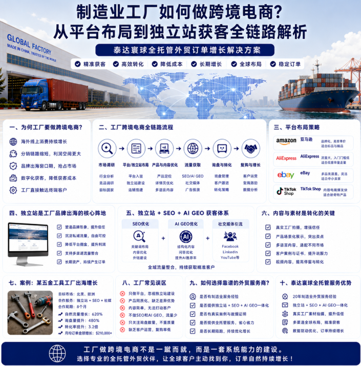 泰达寰球工厂外贸靠谱吗跨境电商怎么做?从平台布局到独立站获客.png