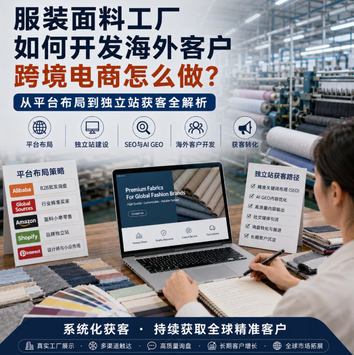 服装面料工厂如何开发海外客户跨境电商怎么做?从平台布局到独立站获客.png