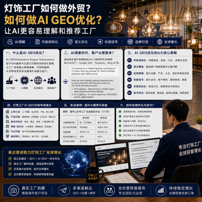 灯饰工厂如何做外贸如何做AI GEO优化?让AI更容易理解和推荐工厂.png