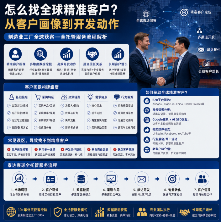 泰达寰球全托管服务流程外贸服务怎么找全球精准客户?从客户画像到开发动作.png