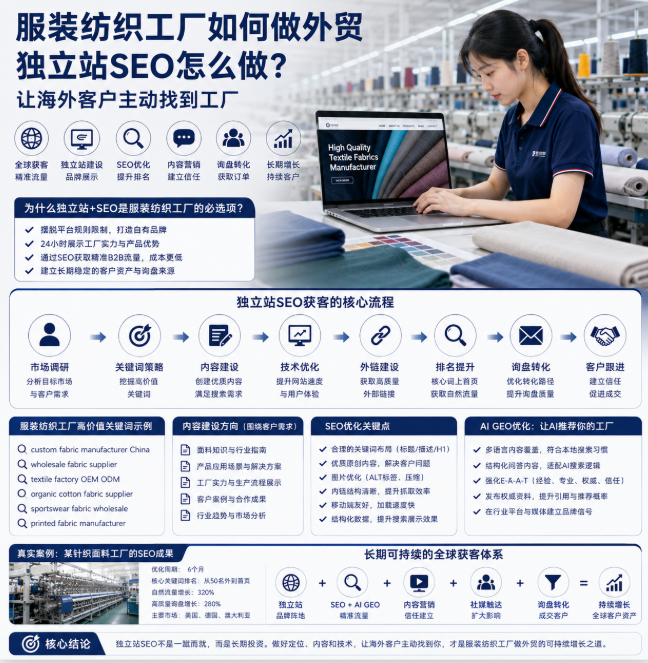 服装纺织工厂如何做外贸独立站SEO怎么做?让海外客户主动找到工厂.png