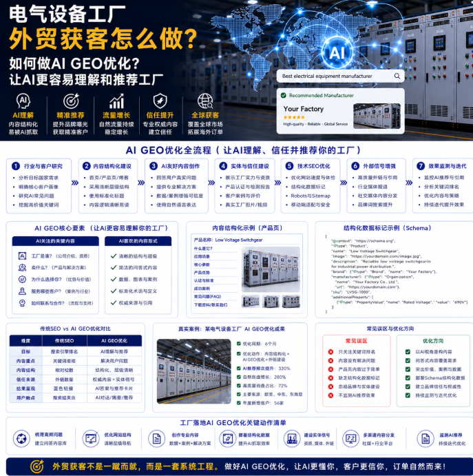 电气设备工厂外贸获客怎么做如何做AI GEO优化?让AI更容易理解和推荐工厂.png