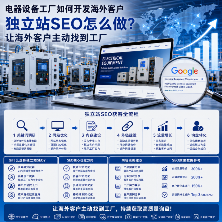 电器设备工厂如何开发海外客户独立站SEO怎么做?让海外客户主动找到工厂.png