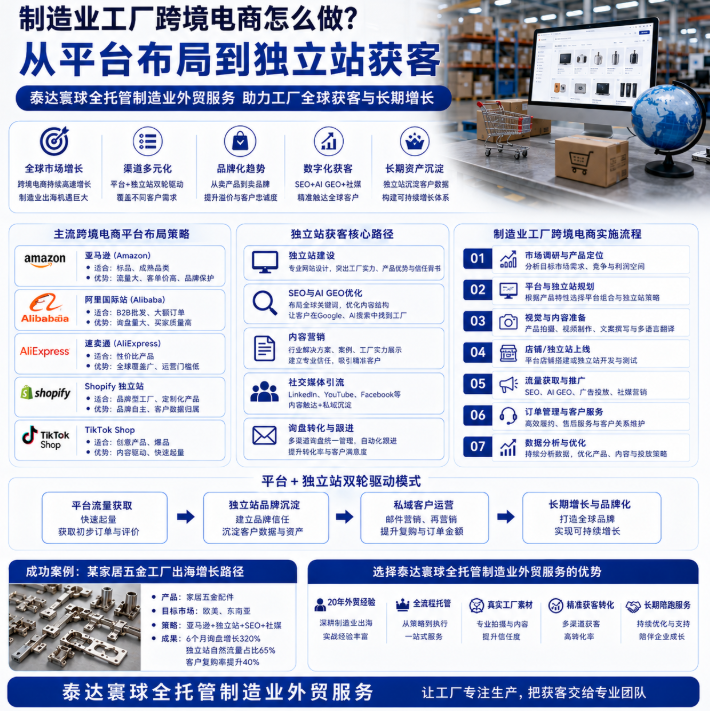 泰达寰球全托管制造业外贸服务跨境电商怎么做?从平台布局到独立站获客.png