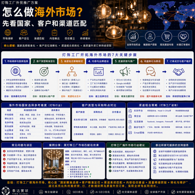 灯饰工厂外贸推广方案怎么做海外市场?先看国家、客户和渠道匹配.png