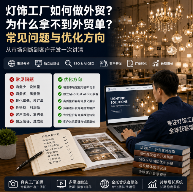 灯饰工厂如何做外贸为什么拿不到外贸单?常见问题与优化方向.png