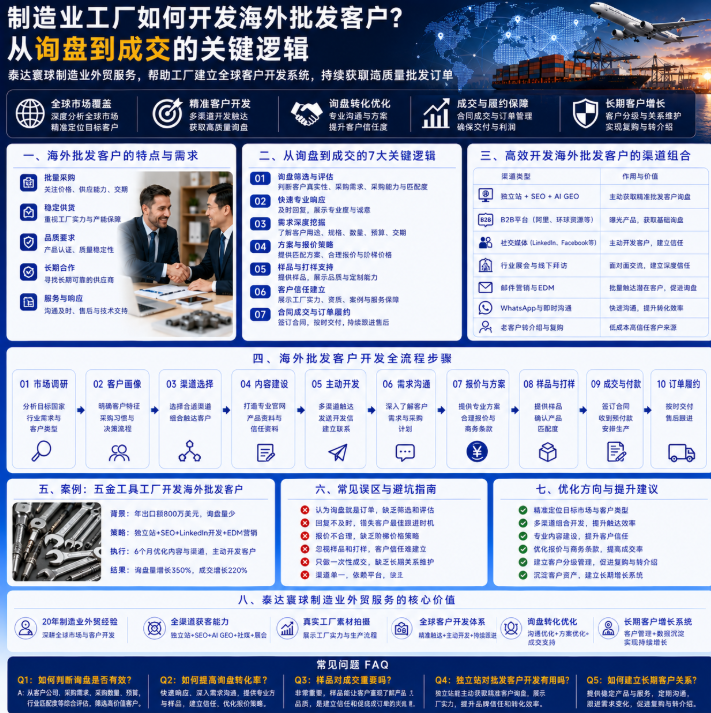 泰达寰球制造业外贸服务如何开发海外批发客户?从询盘到成交的关键逻辑.png