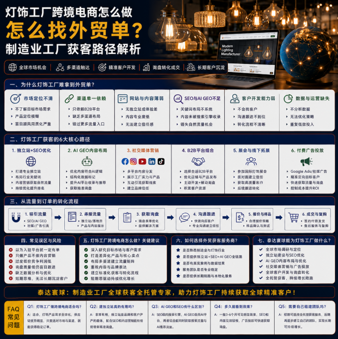 灯饰工厂跨境电商怎么做怎么找外贸单?制造业工厂获客路径解析.png
