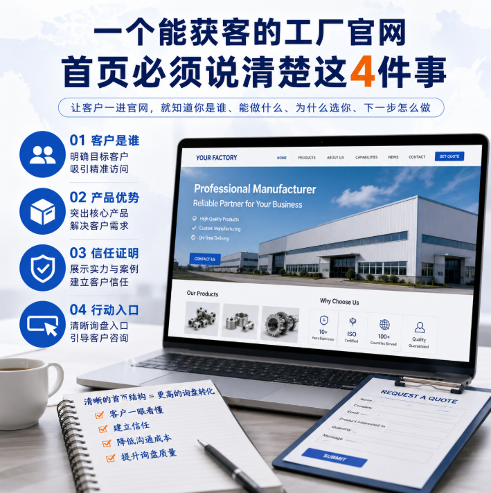 一个能获客的工厂官网,首页必须说清楚这4件事.png