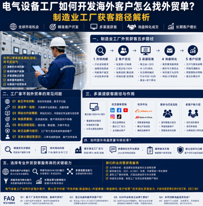 电气设备工厂如何开发海外客户怎么找外贸单?制造业工厂获客路径解析.png