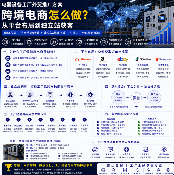 电器设备工厂外贸推广方案跨境电商怎么做?从平台布局到独立站获客.png