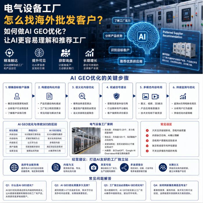 电气设备工厂怎么找海外批发客户如何做AI GEO优化?让AI更容易理解和推荐工厂.png