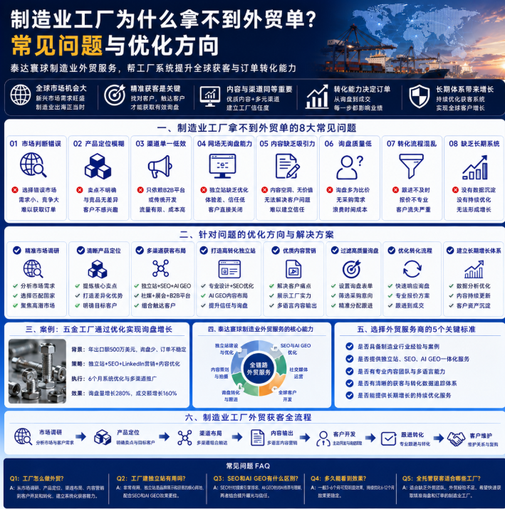 泰达寰球制造业外贸服务为什么拿不到外贸单?常见问题与优化方向.png
