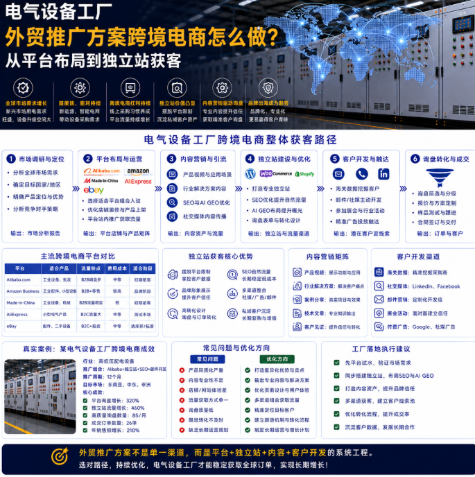 电气设备工厂外贸推广方案跨境电商怎么做?从平台布局到独立站获客.png