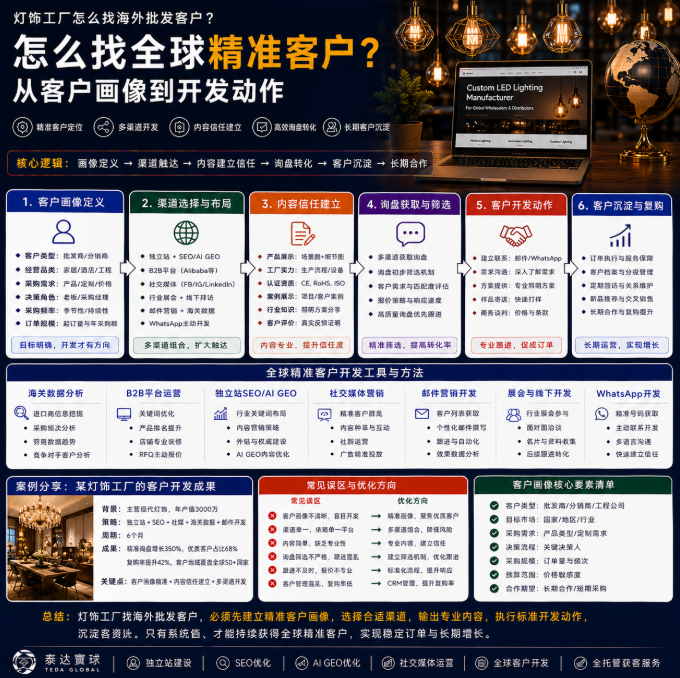 灯饰工厂怎么找海外批发客户怎么找全球精准客户?从客户画像到开发动作.png