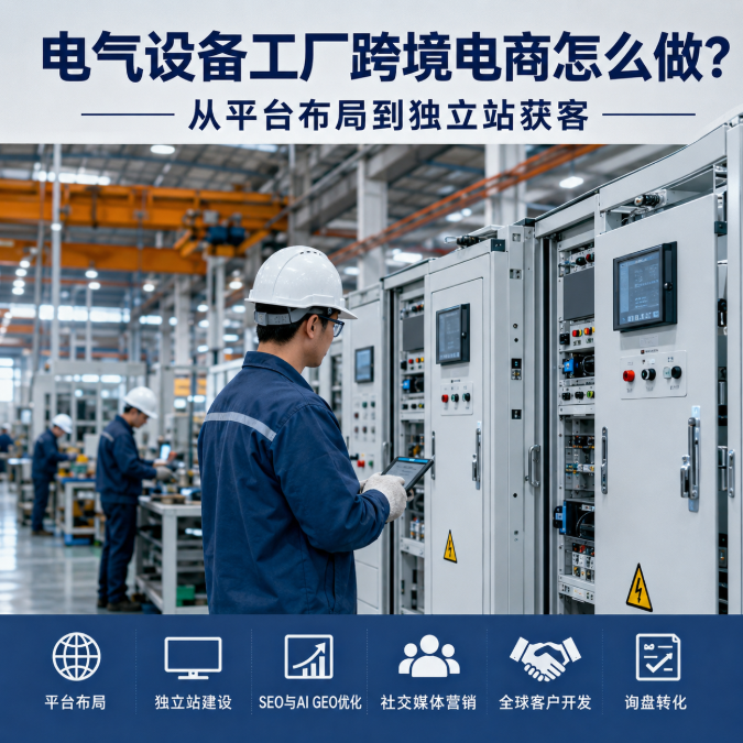 电气设备工厂跨境电商怎么做跨境电商怎么做?从平台布局到独立站获客.png