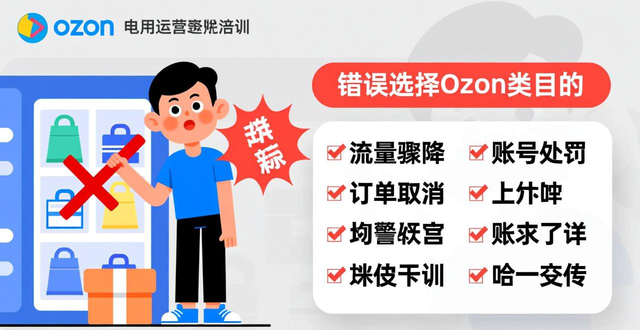 ozon新开店铺通知说账户过多终止