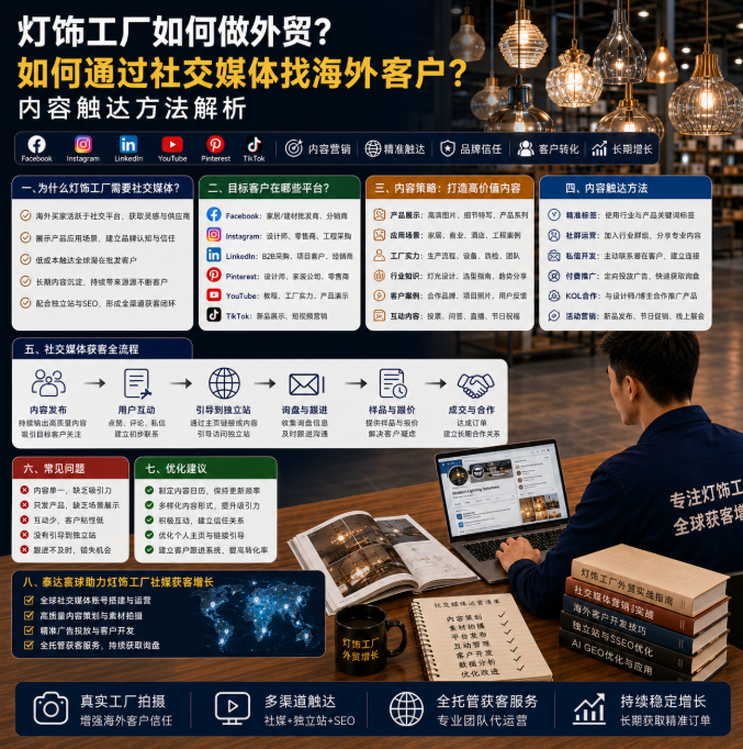 灯饰工厂如何做外贸如何通过社交媒体找海外客户?内容触达方法解析.png