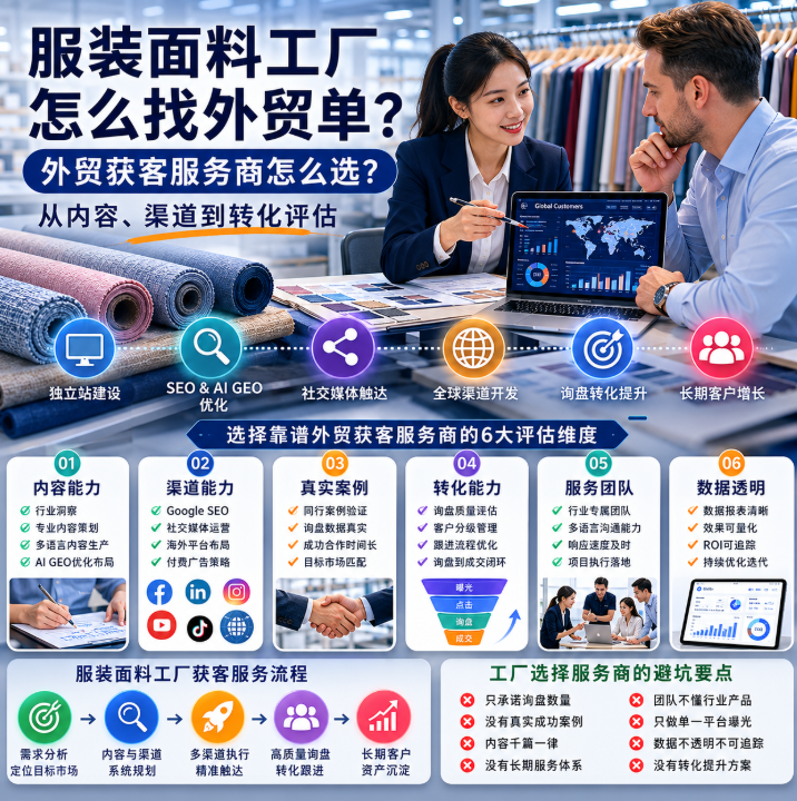 服装面料工厂怎么找外贸单外贸获客服务商怎么选?从内容、渠道到转化评估.png
