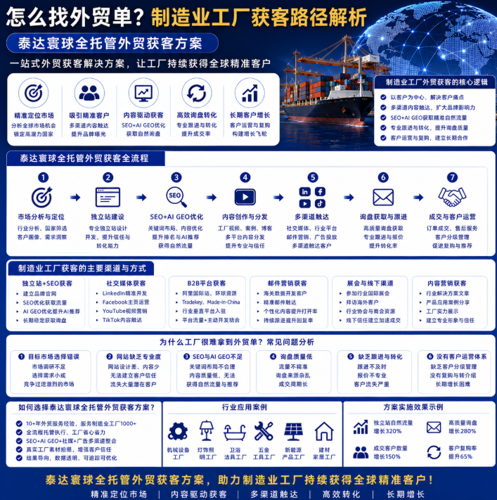 泰达寰球全托管外贸获客方案怎么找外贸单?制造业工厂获客路径解析.png
