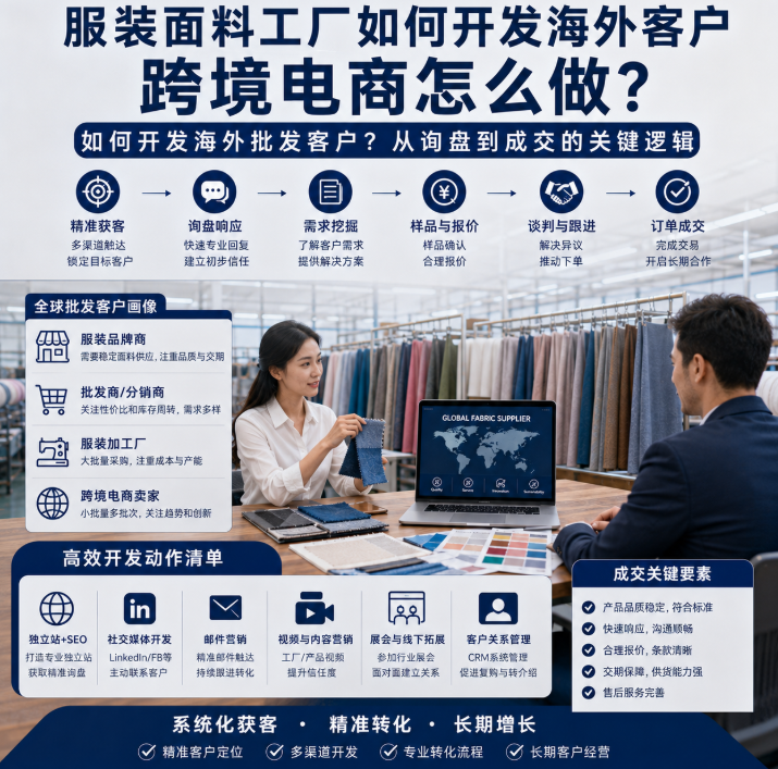 服装面料工厂如何开发海外客户如何开发海外批发客户?从询盘到成交的关键逻辑.png