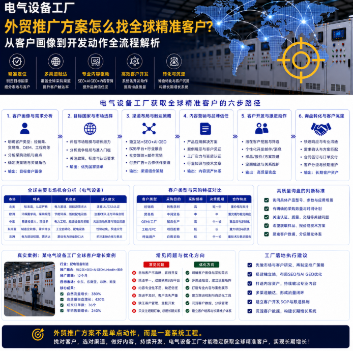 电气设备工厂外贸推广方案怎么找全球精准客户?从客户画像到开发动作.png