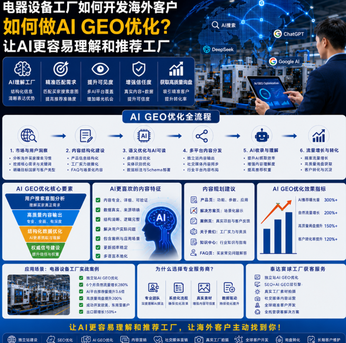 电器设备工厂如何开发海外客户如何做AI GEO优化?让AI更容易理解和推荐工厂.png