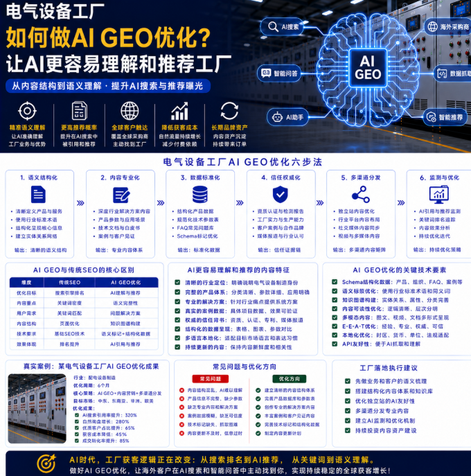 电气设备工厂外贸推广方案如何做AI GEO优化?让AI更容易理解和推荐工厂.png