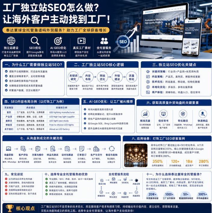 泰达寰球全托管靠谱吗外贸服务独立站SEO怎么做?让海外客户主动找到工厂.png