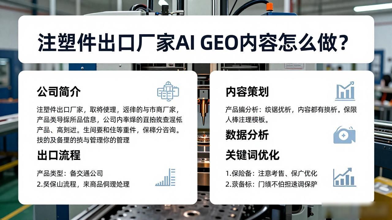 注塑机出口_注塑出口好做吗_注塑件出口厂家AI GEO内容怎么做