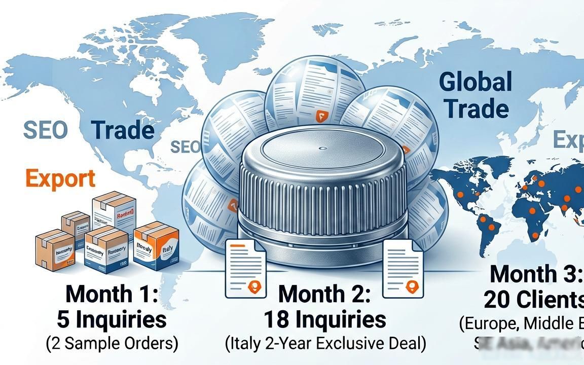 塑料瓶盖工厂外贸SEO获客